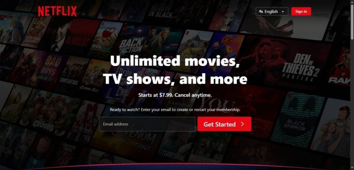Netflix Website